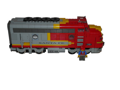 Lego treno rc - rc, ferrovia