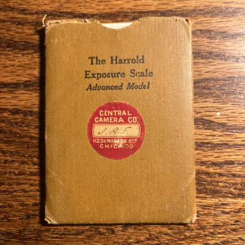 Vintage harold exposure scale - exposure,