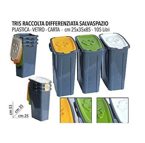 Pattumiere pattumiera bidone - 3,