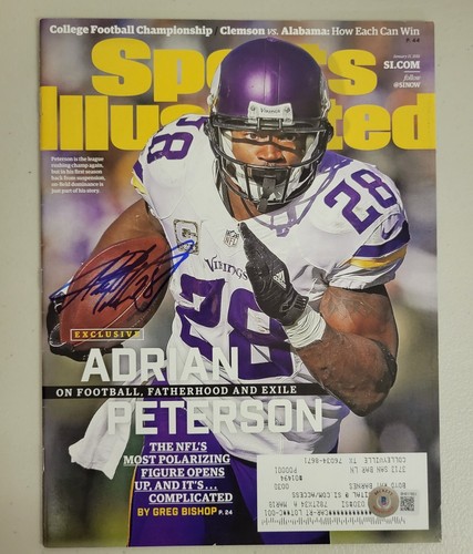 Adrian peterson firmato - peterson,