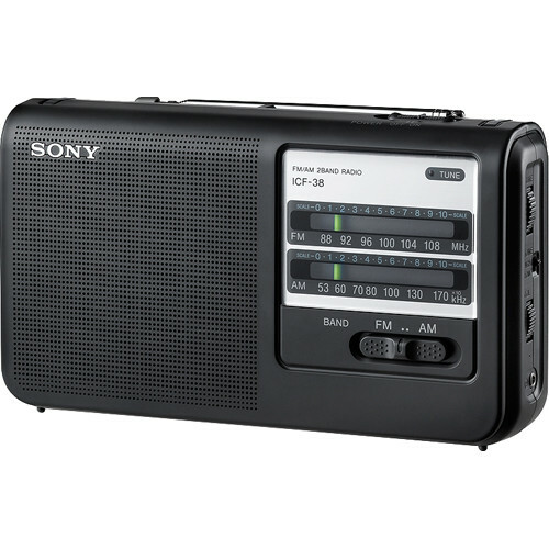 Sony icf38 radio fm - sony, am/fm