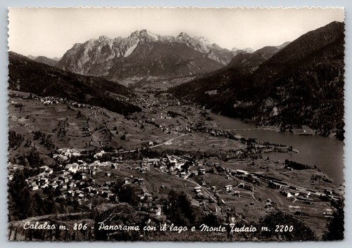 Cartolina rppc italia calalzo - cartolina,