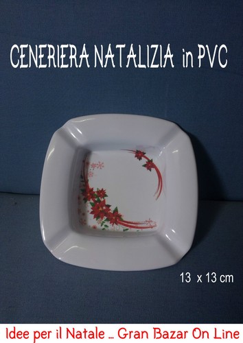 Natale ceneriera pvc decorata - pvc,