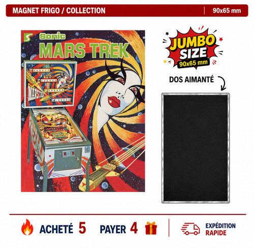 Magnet frigo mars trek 90x65 - mars,