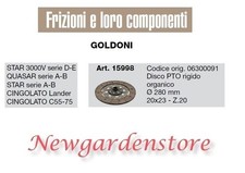 Disco pto 15998 rigido - pto,