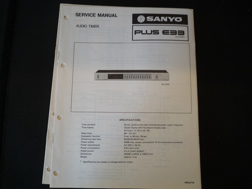 Manuale servizio originale - manuale,