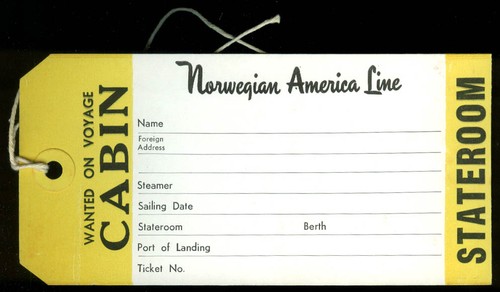Norwegian america line cabin - norwegian,