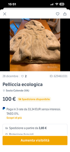 Pelliccia ecologica con - pelliccia, ecologica,con