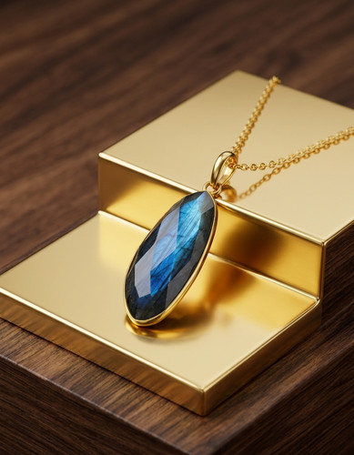 Collana con ciondolo ottone