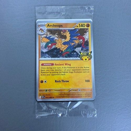 Carta promo pokemon archeops - carta,
