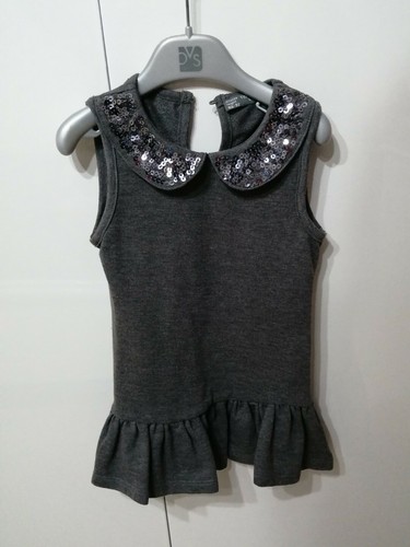 Vestito abito bimba grigio - vestito, 1-