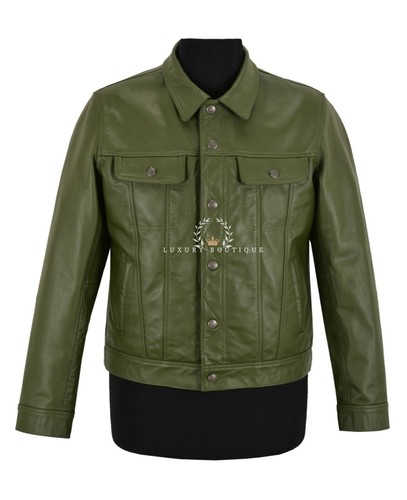 Giacca pelle camionista uomo