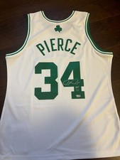 Paul Pierce Boston celtics signed COA authentic XL mitchell and ness fanatics