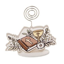 12X DISEGNO Segnaposto memoclip PRIMA COMUNIONE BOMBONIERA 1CQQ