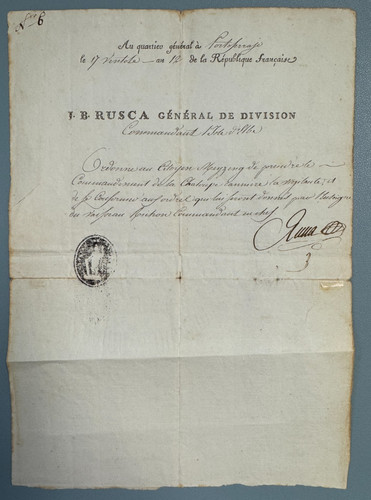 Lettera autografo generale - lettera,