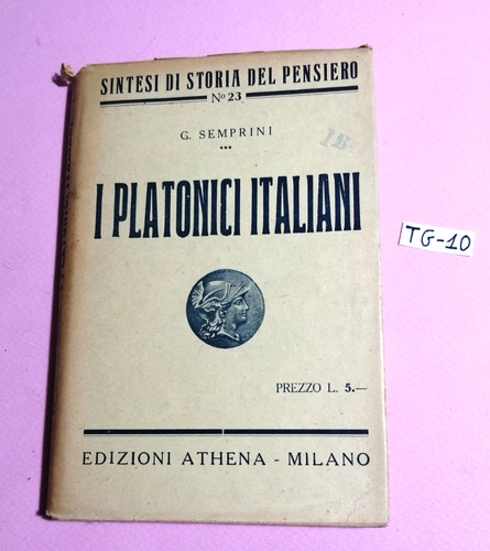 Libro filosofia platonici - libro, i