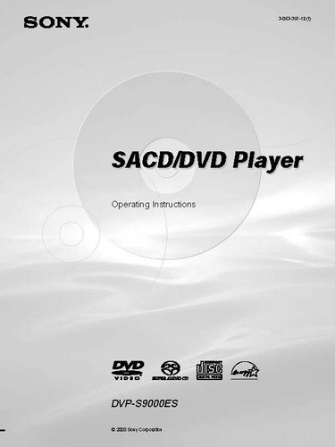 Sony dvp s9000es lettore - sony, dvp-s9000es
