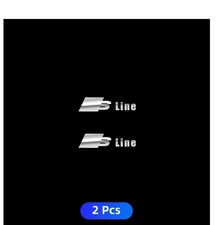 2pcs metal emblem decals - 2pcs,