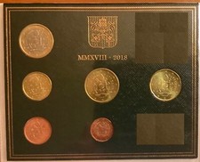 VATICANO MONETE EURO   1ct-2ct-10ct-20ct-50ct -1 €  2008-2018  FDC PERFETTI