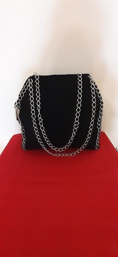 Borsa donna artigianale - borsa, nero