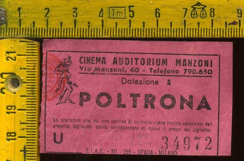 Biglietto teatro cinema - biglietto,