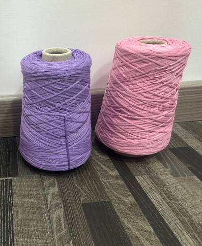 Gomitoli cotone rosa lilla - cotone,