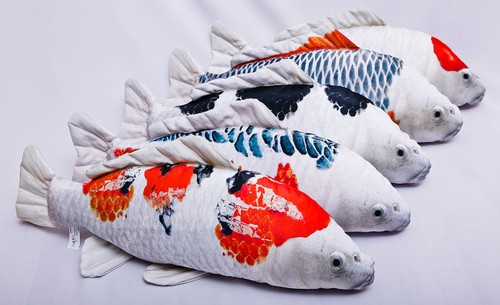 Cuscino koi carpa tancho - koi,