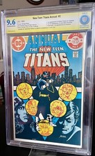 The New Teen Titans Annual #2 CBC 9.6 Firmato da George Perez ��