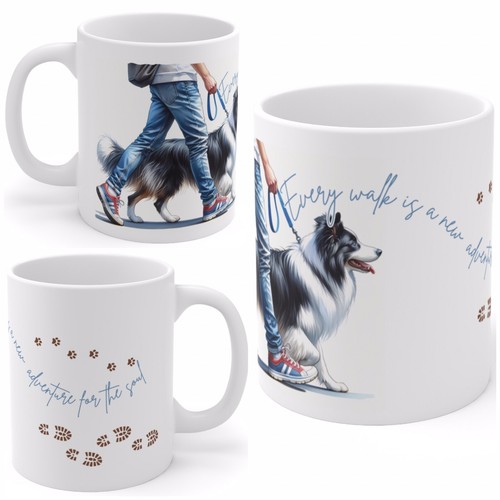 Tazza collie bordo ceramica - , 11