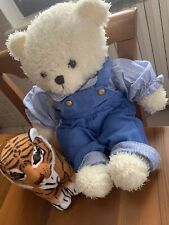 Peluche tigre - orsetto vestito blu