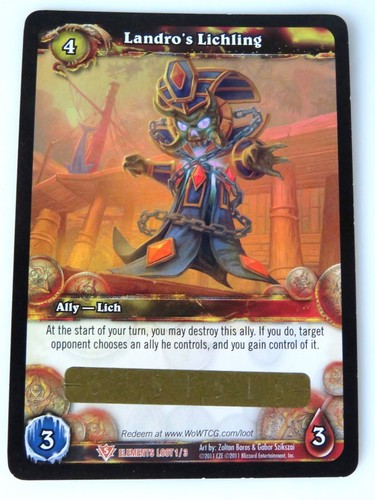 World warcraft loot card - world,
