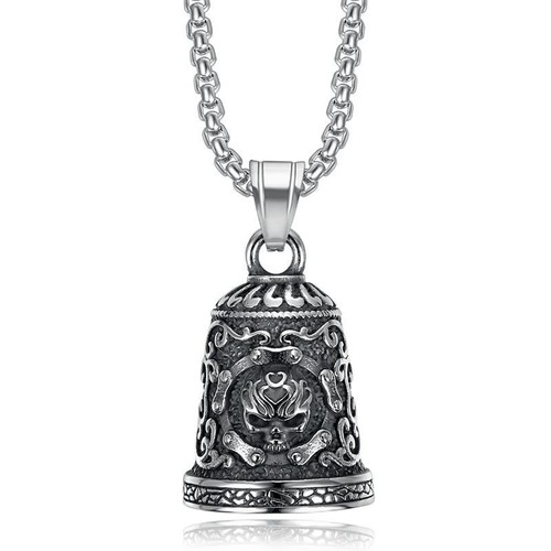 Collana catena teschio campana
