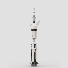 MOC891pcs Saturn IB veicolo di