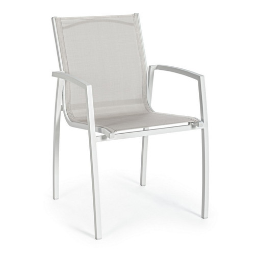 Sedia con bracci alluminio - sedia,