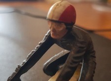 Vintage Originale Giacomo Agostini pilota in gomma Politoys scala 1:20 Rarissimo