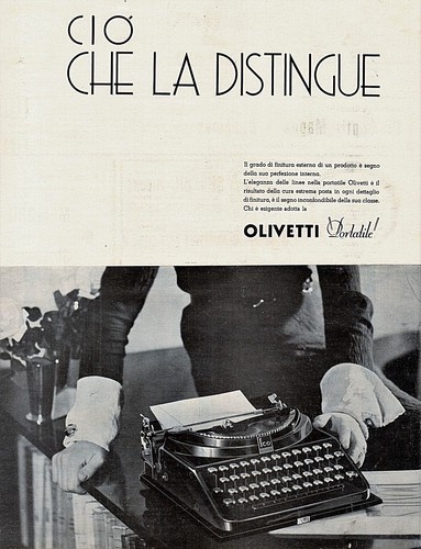 Pubbl 1933 olivetti - olivetti, portatile