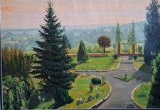 PIERO MONTI , STUPENDO OLIO CM  50X70