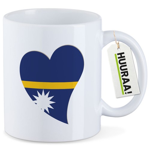 Tazza caffè nauru bandiera - tazza,
