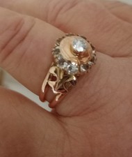 Anello antico vintage oro - antico, rosa