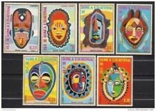 Guinea Equatoriale 1977 Maschere Costumi Artigianato Teatro Arte 7v Set MNH