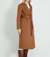 Cappotto midi in drap di lana
