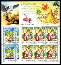 Romania 2010 Mi. 6427-6428 Foglio in miniatura 100% usato libri per bambini, animazione