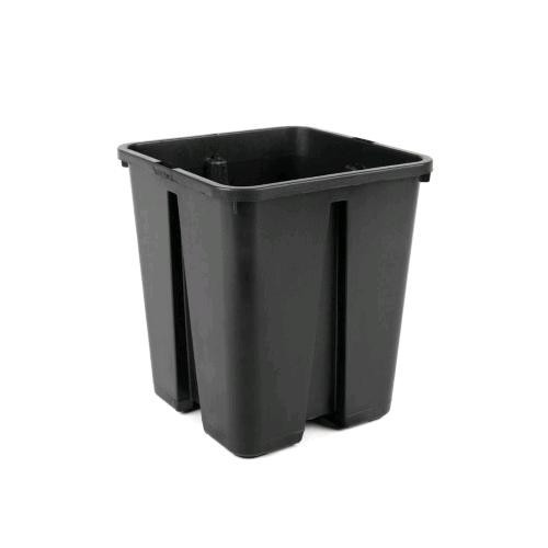 Vaso quadrato con costolatura - quadrato,