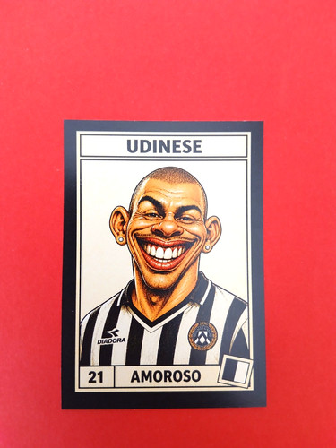 Figurina caricatura calciatori - figurina,