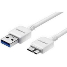 Samsung Cavo Dati Ricarica Originale USB 3.0 1,5m Per GALAXY S5 NOTE 3 ROUND