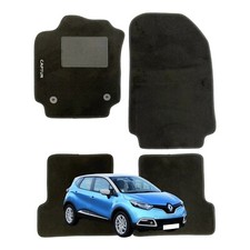 Set Tappeti in Moquette Adatti per RENAULT Captur 2013-2019 - (con 2 Attacchi)
