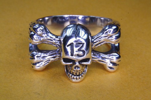 Biker anello teschio - a, 13