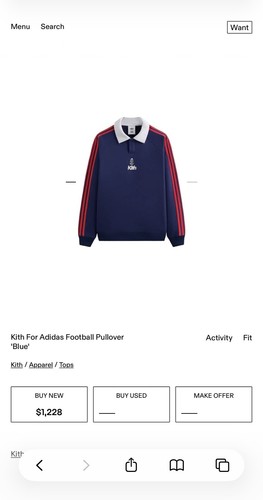 Kith adidas football pullover - adidas,