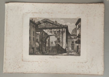 PORTICO DI OTTAVIA DOMENICO AMICI 1834 ROMA STAMPA
