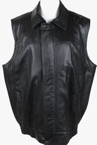 Gilet pelle uomo - in, taglia